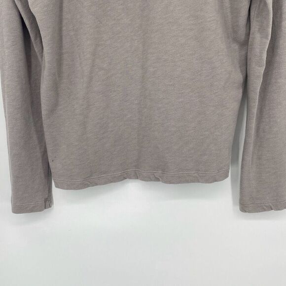 James Perse Women's French Terry‎ Long Sleeve Drawstring Hoodie Taupe Large - Picture 11 of 14